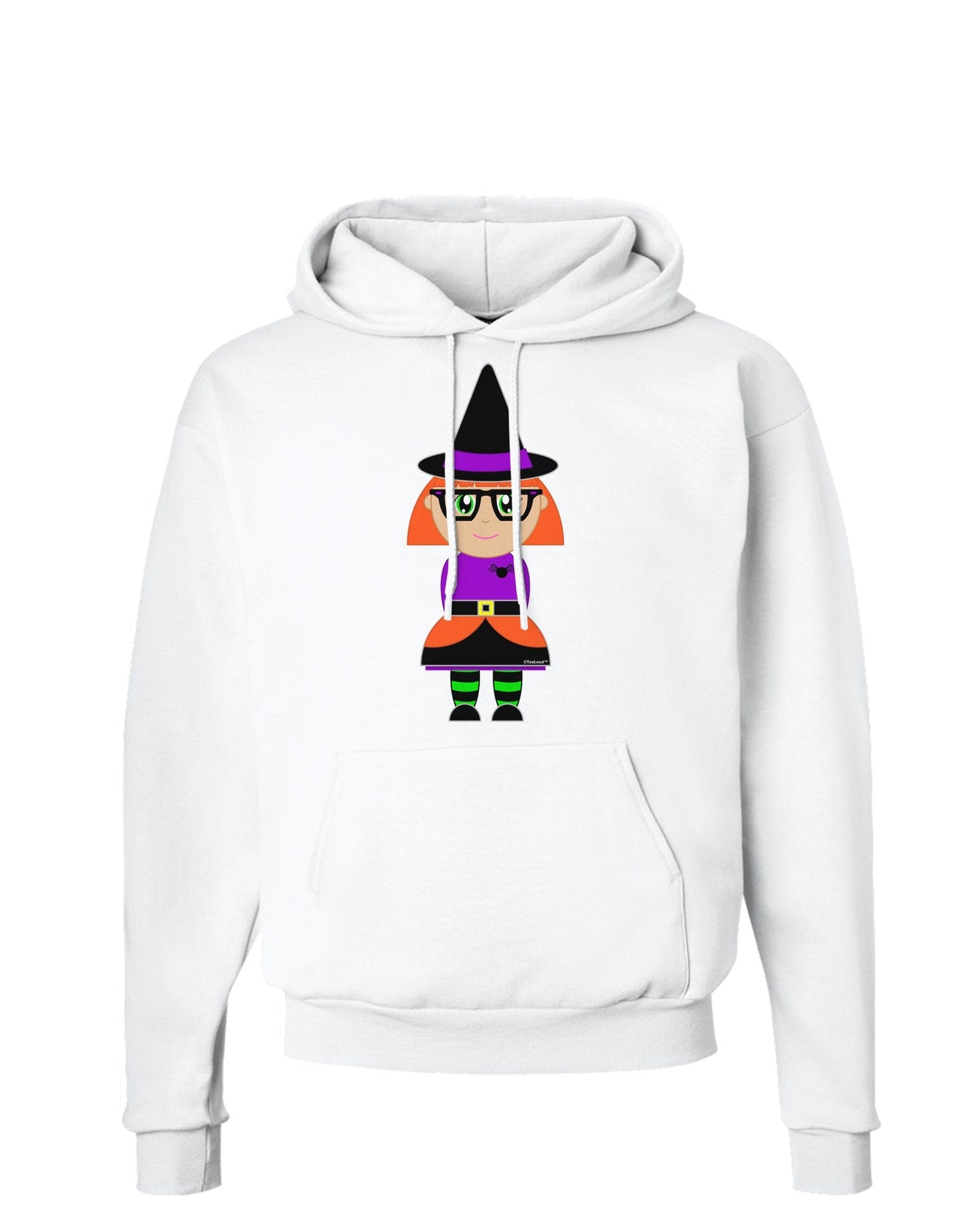 Cute Witch Halloween Hoodie Sweatshirt-Hoodie-TooLoud-White-Small-Davson Sales