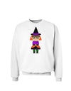 Cute Witch Halloween Sweatshirt-Sweatshirts-TooLoud-White-Small-Davson Sales