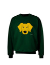 Cute Yellow Labrador Retriever Dog Adult Dark Sweatshirt by TooLoud-Sweatshirts-TooLoud-Deep-Forest-Green-Small-Davson Sales