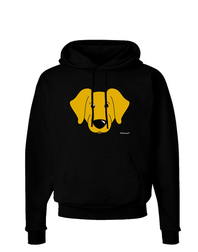 Cute Yellow Labrador Retriever Dog Dark Hoodie Sweatshirt by TooLoud-Hoodie-TooLoud-Black-Small-Davson Sales