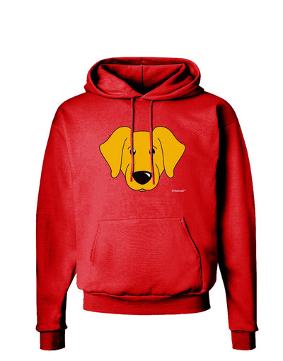 Cute Yellow Labrador Retriever Dog Dark Hoodie Sweatshirt by TooLoud-Hoodie-TooLoud-Red-Small-Davson Sales
