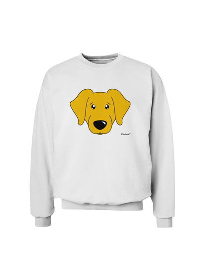 Cute Yellow Labrador Retriever Dog Sweatshirt by TooLoud-Sweatshirts-TooLoud-White-Small-Davson Sales