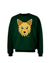 Cute Yorkshire Terrier Yorkie Dog Adult Dark Sweatshirt by TooLoud-Sweatshirts-TooLoud-Deep-Forest-Green-Small-Davson Sales