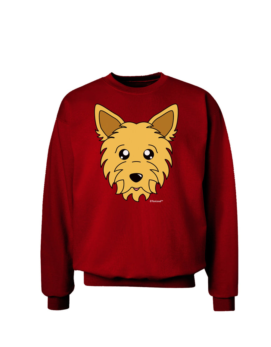 Cute Yorkshire Terrier Yorkie Dog Adult Dark Sweatshirt by TooLoud-Sweatshirts-TooLoud-Black-Small-Davson Sales