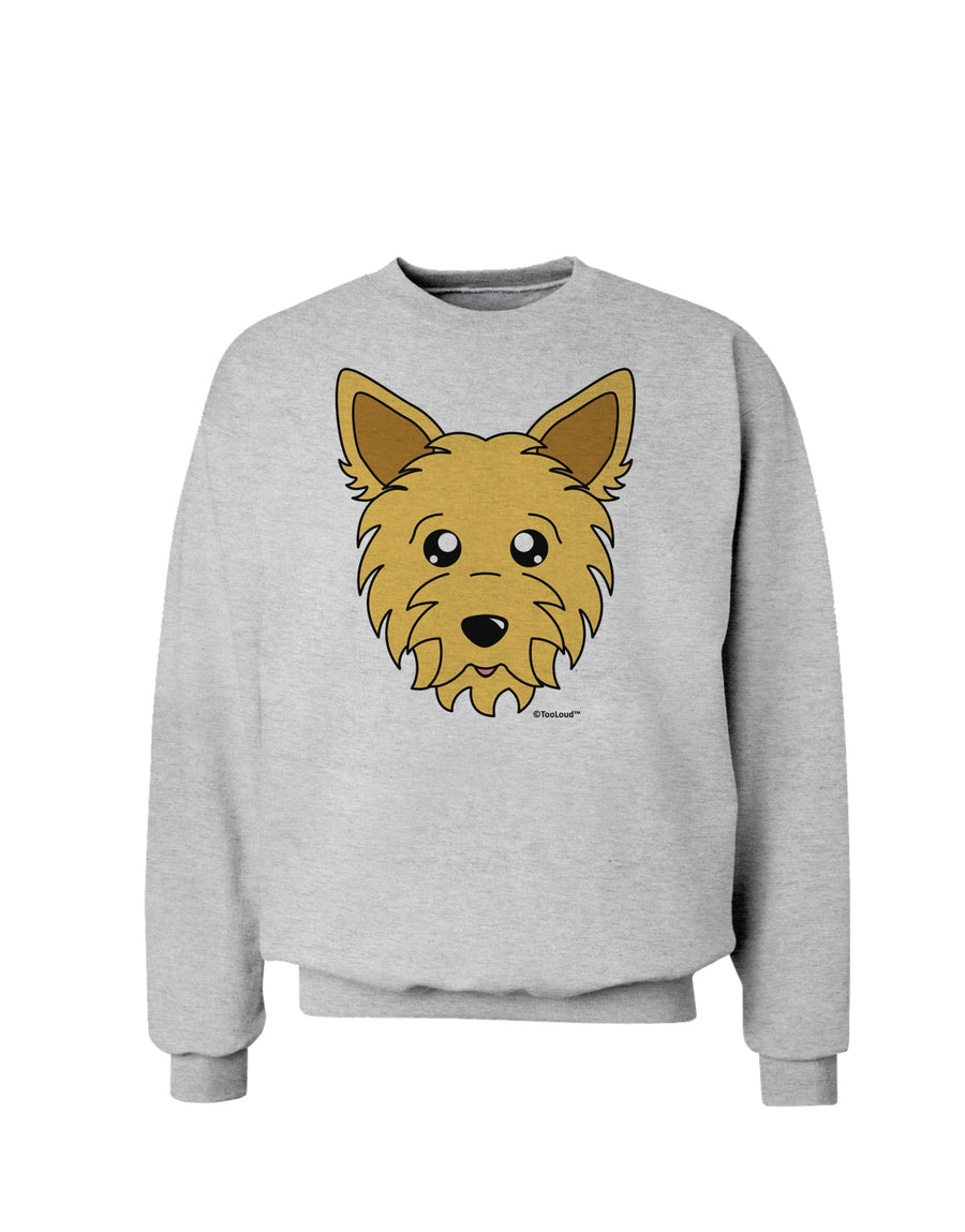 Cute Yorkshire Terrier Yorkie Dog Sweatshirt by TooLoud-Sweatshirts-TooLoud-White-Small-Davson Sales