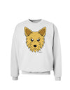 Cute Yorkshire Terrier Yorkie Dog Sweatshirt by TooLoud-Sweatshirts-TooLoud-White-Small-Davson Sales