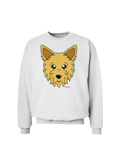 Cute Yorkshire Terrier Yorkie Dog Sweatshirt by TooLoud-Sweatshirts-TooLoud-White-Small-Davson Sales