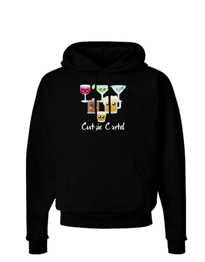 Cutsie Cartel Text Dark Hoodie Sweatshirt-Hoodie-TooLoud-Black-Small-Davson Sales