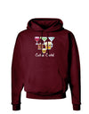 Cutsie Cartel Text Dark Hoodie Sweatshirt-Hoodie-TooLoud-Maroon-Small-Davson Sales