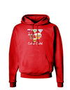 Cutsie Cartel Text Dark Hoodie Sweatshirt-Hoodie-TooLoud-Red-Small-Davson Sales