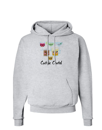 Cutsie Cartel Text Hoodie Sweatshirt-Hoodie-TooLoud-AshGray-Small-Davson Sales