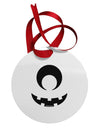 Cyclops Jack-o-Lantern Circular Metal Ornament-Ornament-TooLoud-White-Davson Sales