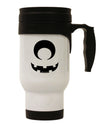 Cyclops Jack-o-Lantern Stainless Steel 14oz Travel Mug-Travel Mugs-TooLoud-White-Davson Sales