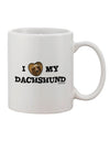 Dachshund Lover's Delight - Exquisite 11 oz Coffee Mug by TooLoud-11 OZ Coffee Mug-TooLoud-White-Davson Sales