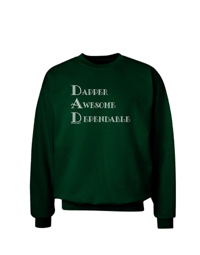 DAD - Acronym Adult Dark Sweatshirt by TooLoud-Sweatshirts-TooLoud-Deep-Forest-Green-Small-Davson Sales