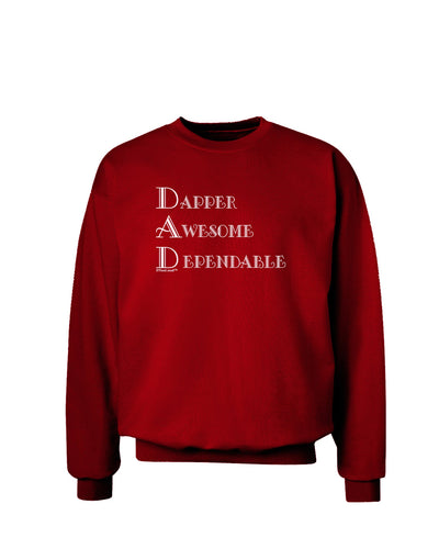 DAD - Acronym Adult Dark Sweatshirt by TooLoud-Sweatshirts-TooLoud-Deep-Red-Small-Davson Sales