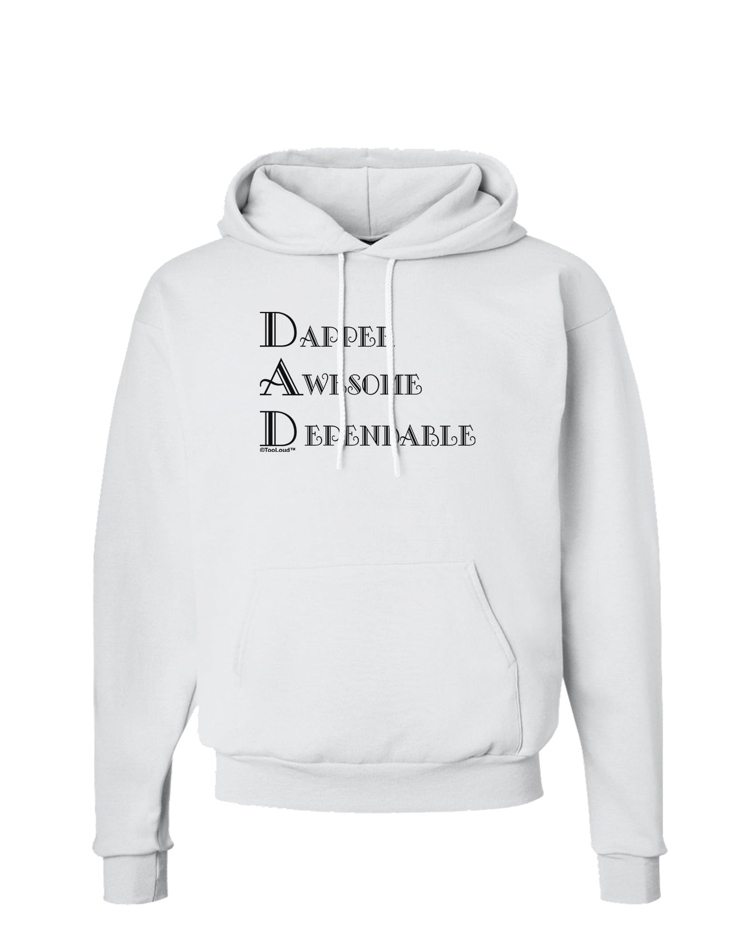 DAD - Acronym Hoodie Sweatshirt by TooLoud-Hoodie-TooLoud-White-Small-Davson Sales