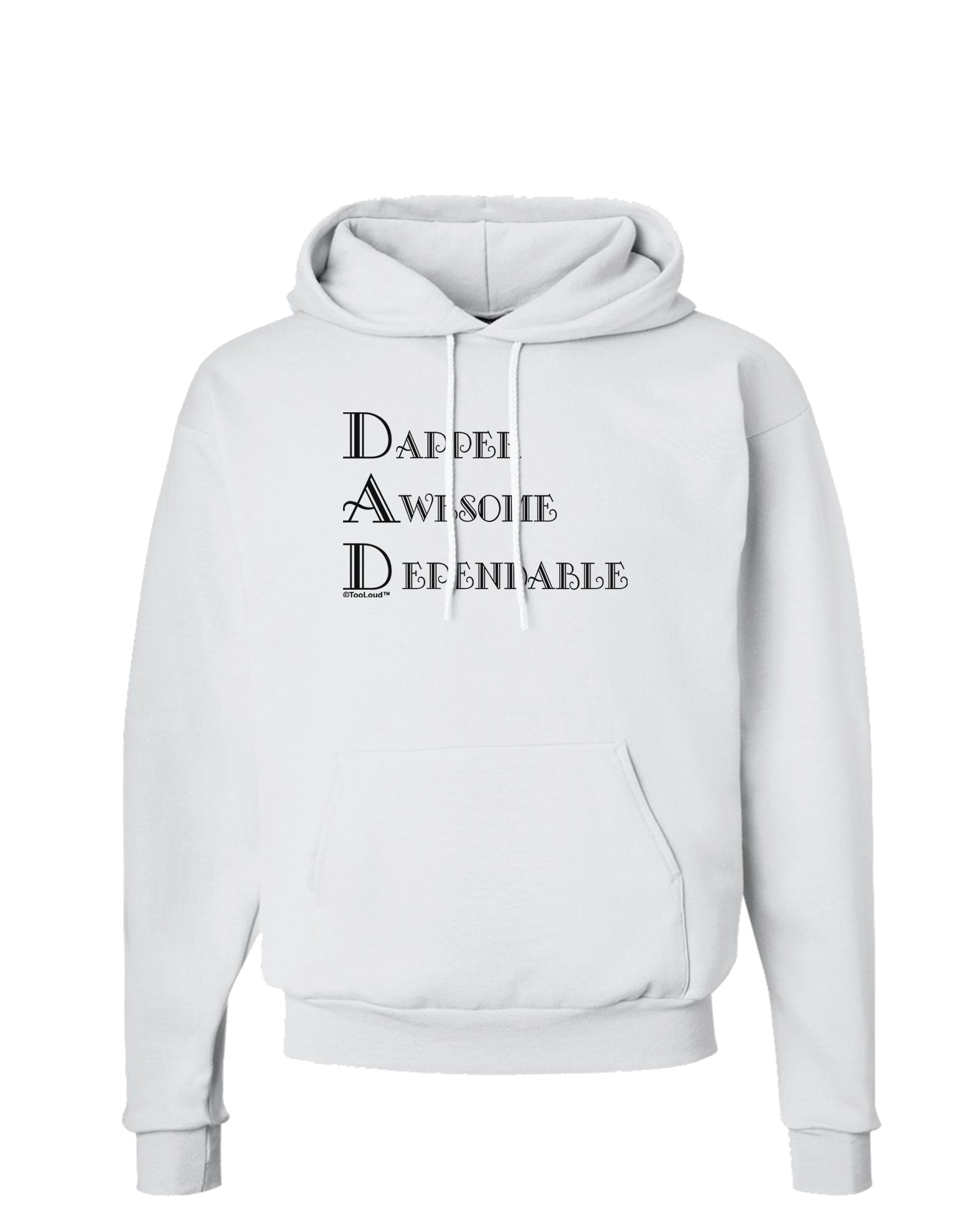 DAD - Acronym Hoodie Sweatshirt by TooLoud-Hoodie-TooLoud-White-Small-Davson Sales