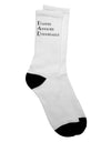 DAD - Adult Crew Socks with Acronym Design by TooLoud - Enhance Your Style-Socks-TooLoud-White-Ladies-4-6-Davson Sales