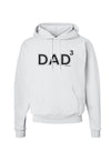 Dad Cubed - Dad of Three Hoodie Sweatshirt-Hoodie-TooLoud-White-Small-Davson Sales