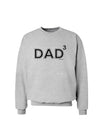 Dad Cubed - Dad of Three Sweatshirt-Sweatshirts-TooLoud-AshGray-Small-Davson Sales