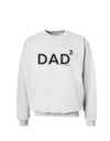 Dad Cubed - Dad of Three Sweatshirt-Sweatshirts-TooLoud-White-Small-Davson Sales