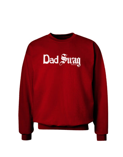 Dad Swag Text Adult Dark Sweatshirt by TooLoud-Sweatshirts-TooLoud-Deep-Red-Small-Davson Sales