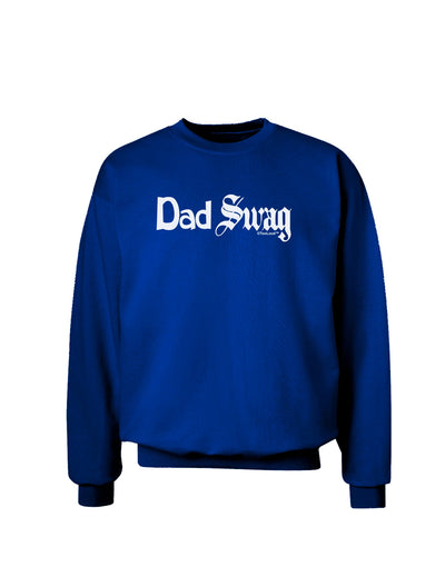 Dad Swag Text Adult Dark Sweatshirt by TooLoud-Sweatshirts-TooLoud-Deep-Royal-Blue-Small-Davson Sales