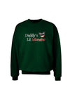 Daddys Lil Monster Adult Dark Sweatshirt-Sweatshirts-TooLoud-Deep-Forest-Green-Small-Davson Sales