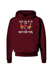 Daddy's Lil Reindeer Girl Dark Hoodie Sweatshirt-Hoodie-TooLoud-Maroon-Small-Davson Sales