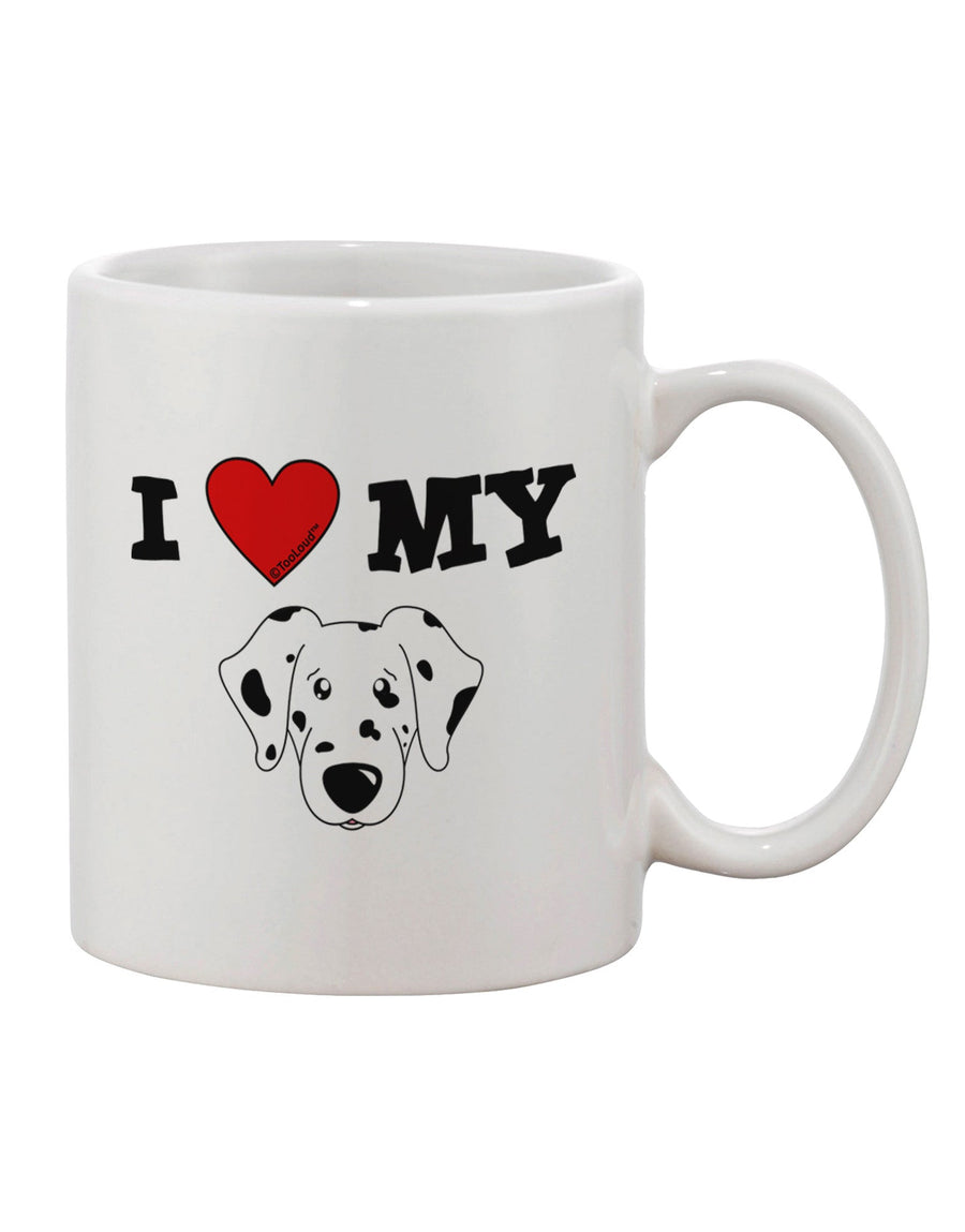 Dalmatian Dog Printed 11 oz Coffee Mug - A Delightful Addition to Your Drinkware Collection by TooLoud-11 OZ Coffee Mug-TooLoud-White-Davson Sales