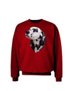 Dalmatian Portrait Adult Dark Sweatshirt by TooLoud-Sweatshirts-TooLoud-Deep-Red-Small-Davson Sales