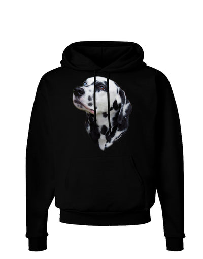 Dalmatian Portrait Dark Hoodie Sweatshirt by TooLoud-Hoodie-TooLoud-Black-Small-Davson Sales