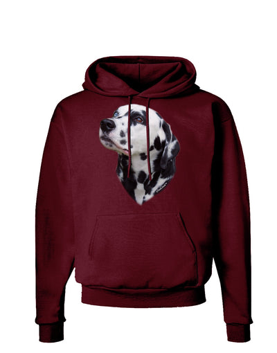 Dalmatian Portrait Dark Hoodie Sweatshirt by TooLoud-Hoodie-TooLoud-Maroon-Small-Davson Sales