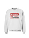 Danger - Crazy Boyfriend Sweatshirt-Sweatshirts-TooLoud-White-Small-Davson Sales