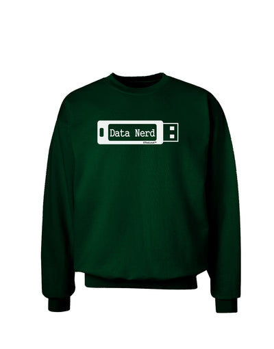 Data Nerd USB Adult Dark Sweatshirt by TooLoud-Sweatshirts-TooLoud-Deep-Forest-Green-Small-Davson Sales