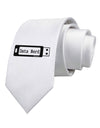 Data Nerd USB Printed White Necktie by TooLoud