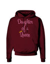 Daughter of a Queen - Matching Mom and Daughter Design Dark Hoodie Sweatshirt by TooLoud-Hoodie-TooLoud-Maroon-Small-Davson Sales