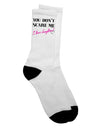 Daughters' Influence - Empowering Adult Crew Socks by TooLoud-Socks-TooLoud-White-Ladies-4-6-Davson Sales