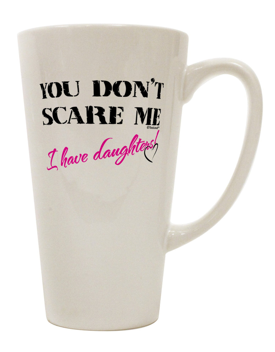 Daughters' Protection - Empowering 16 Ounce Conical Latte Coffee Mug by TooLoud-Conical Latte Mug-TooLoud-White-Davson Sales