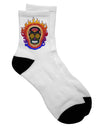 Day of the Dead Sugar Skull Adult Short Socks - - TooLoud-Socks-TooLoud-White-Ladies-4-6-Davson Sales