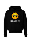 Deal With It Cute Sun Dark Hoodie Sweatshirt-Hoodie-TooLoud-Black-Small-Davson Sales