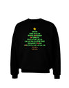 Deck the Halls Lyrics Christmas Tree Adult Dark Sweatshirt-Sweatshirts-TooLoud-Black-Small-Davson Sales