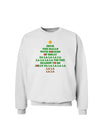 Deck the Halls Lyrics Christmas Tree Sweatshirt-Sweatshirts-TooLoud-White-Small-Davson Sales