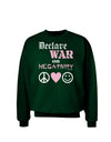 Declare War on Negativity Adult Dark Sweatshirt by-Sweatshirts-TooLoud-Deep-Forest-Green-Small-Davson Sales