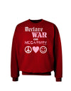 Declare War on Negativity Adult Dark Sweatshirt by-Sweatshirts-TooLoud-Deep-Red-Small-Davson Sales