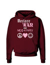 Declare War on Negativity Dark Hoodie Sweatshirt by-Hoodie-TooLoud-Maroon-Small-Davson Sales