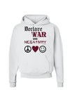 Declare War on Negativity Hoodie Sweatshirt by-Hoodie-TooLoud-White-Small-Davson Sales