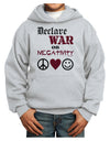 Declare War on Negativity Youth Hoodie Pullover Sweatshirt by-Youth Hoodie-TooLoud-Ash-XS-Davson Sales