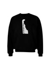 Delaware - United States Shape Adult Dark Sweatshirt by TooLoud-Sweatshirts-TooLoud-Black-Small-Davson Sales